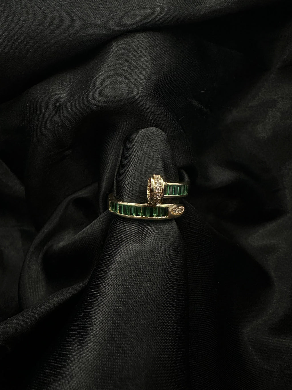 Green Nail Ring