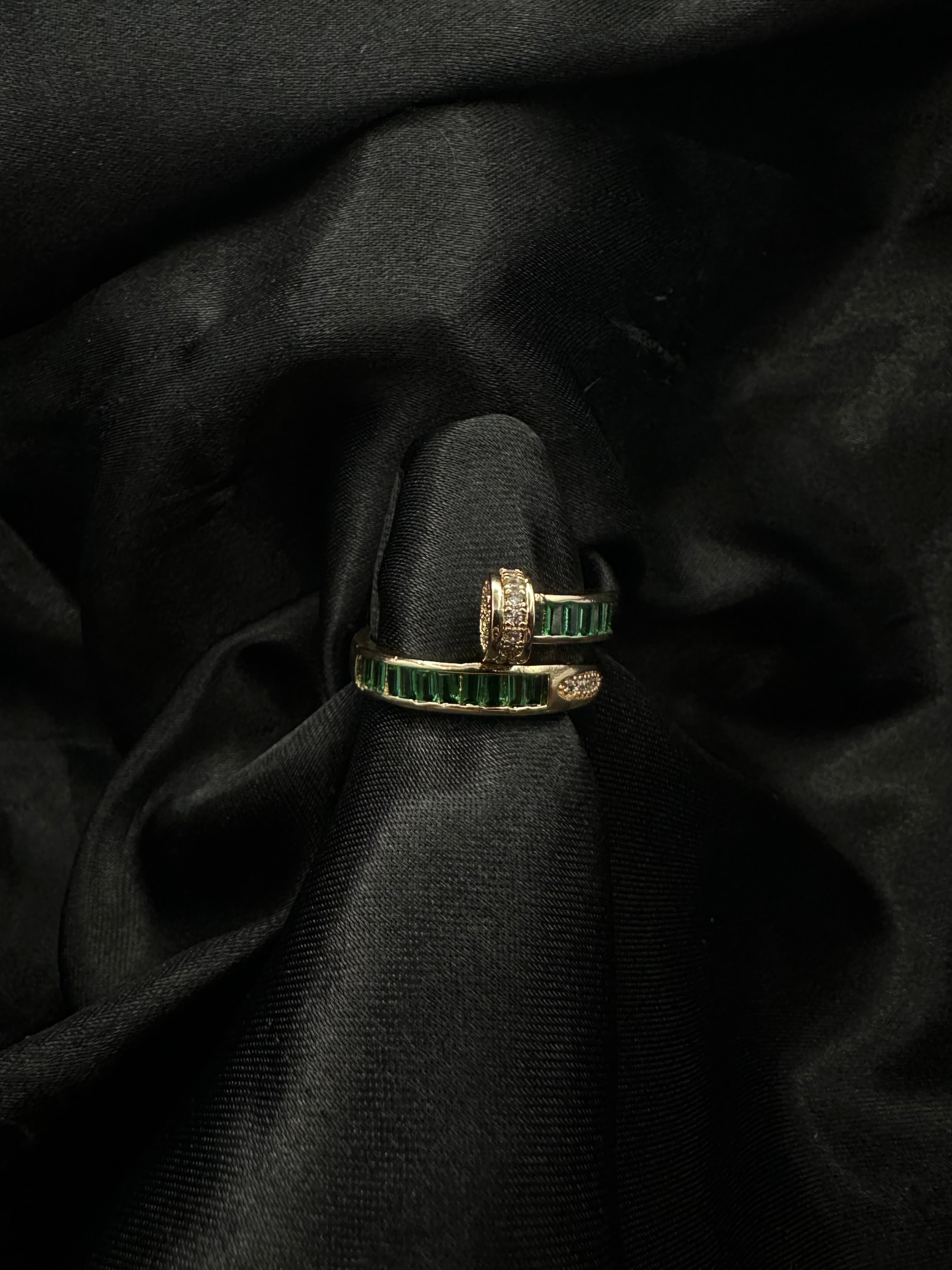 Green Nail Ring