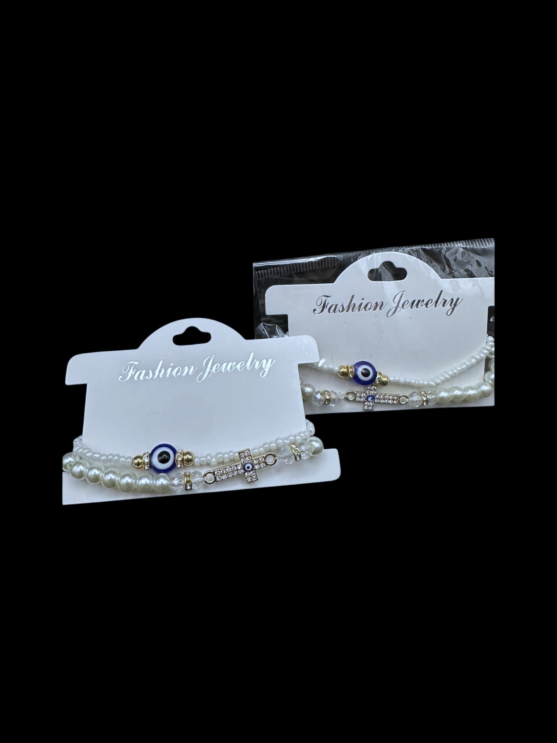Evil eye/Cross Bracelet
