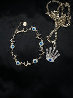 White Evil Eye Crown Set