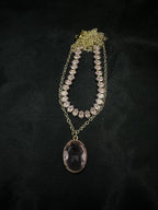 Pink Oval Diamond Set