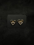Diamond Heart Earrings
