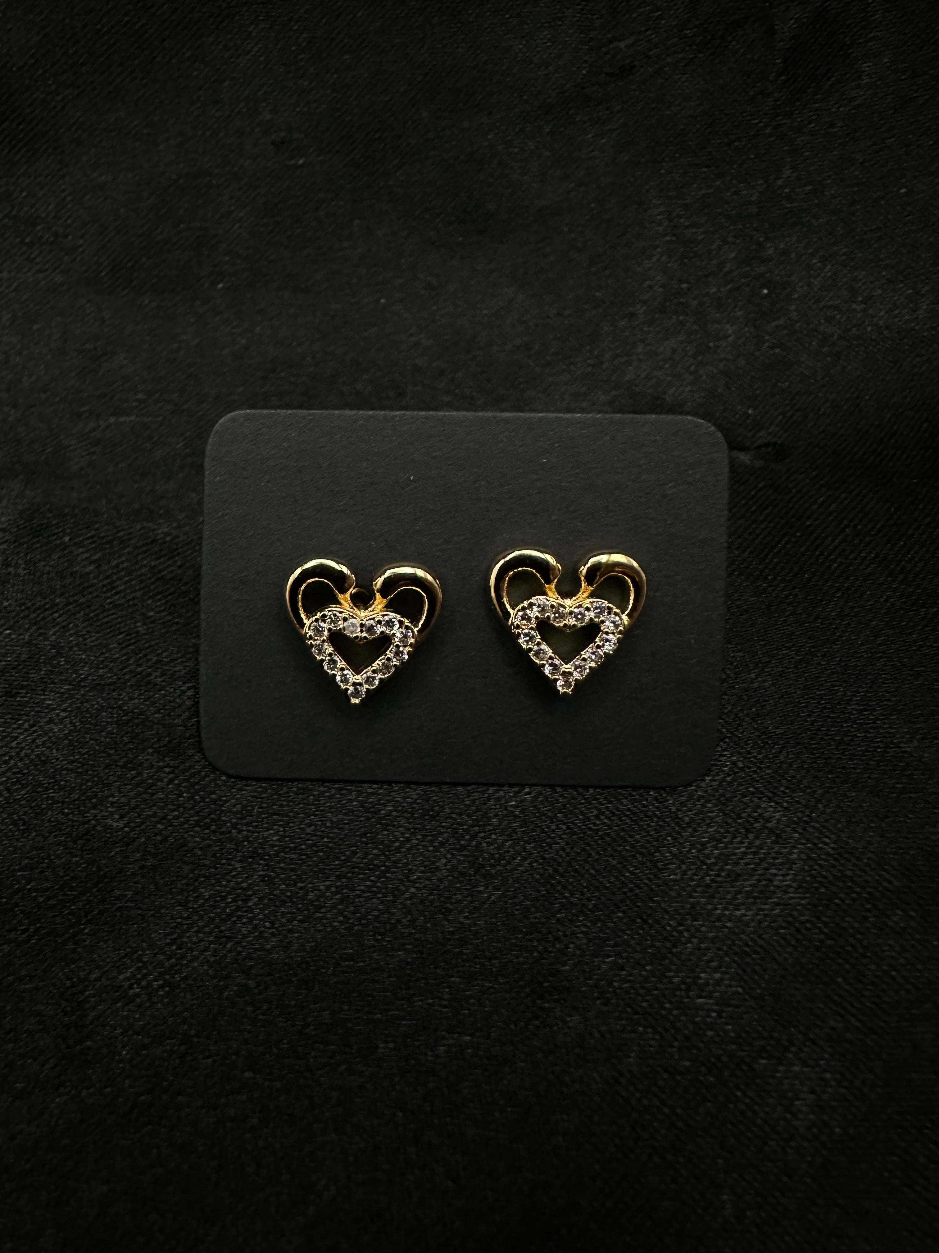 Diamond Heart Earrings