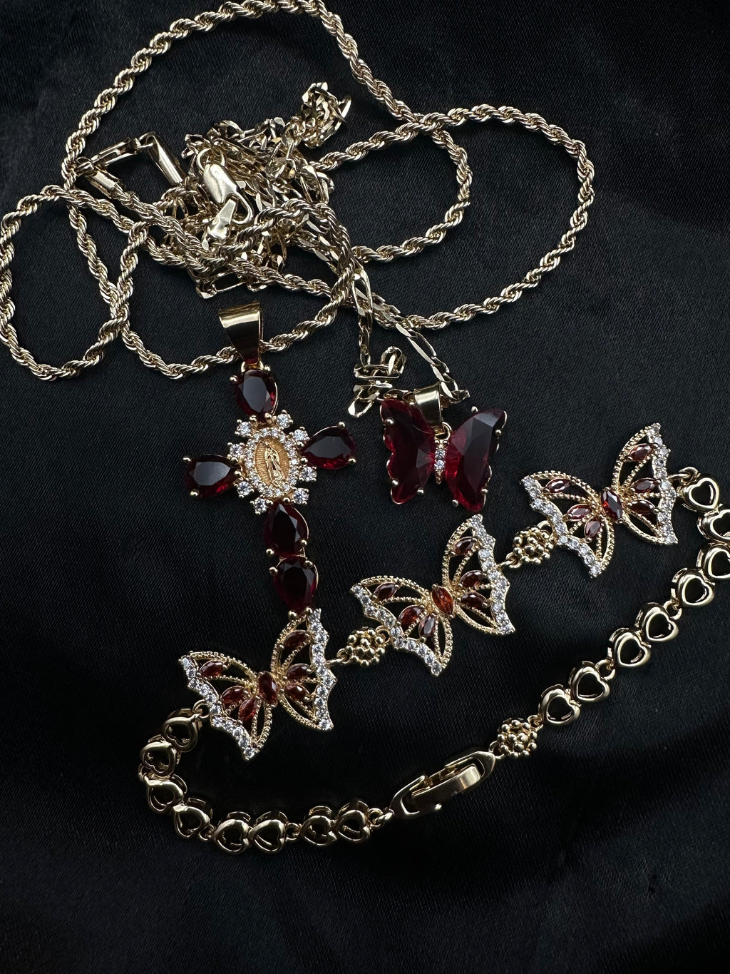 Red Butterfly Set