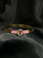 Pink Inspired Bangle Bracelet