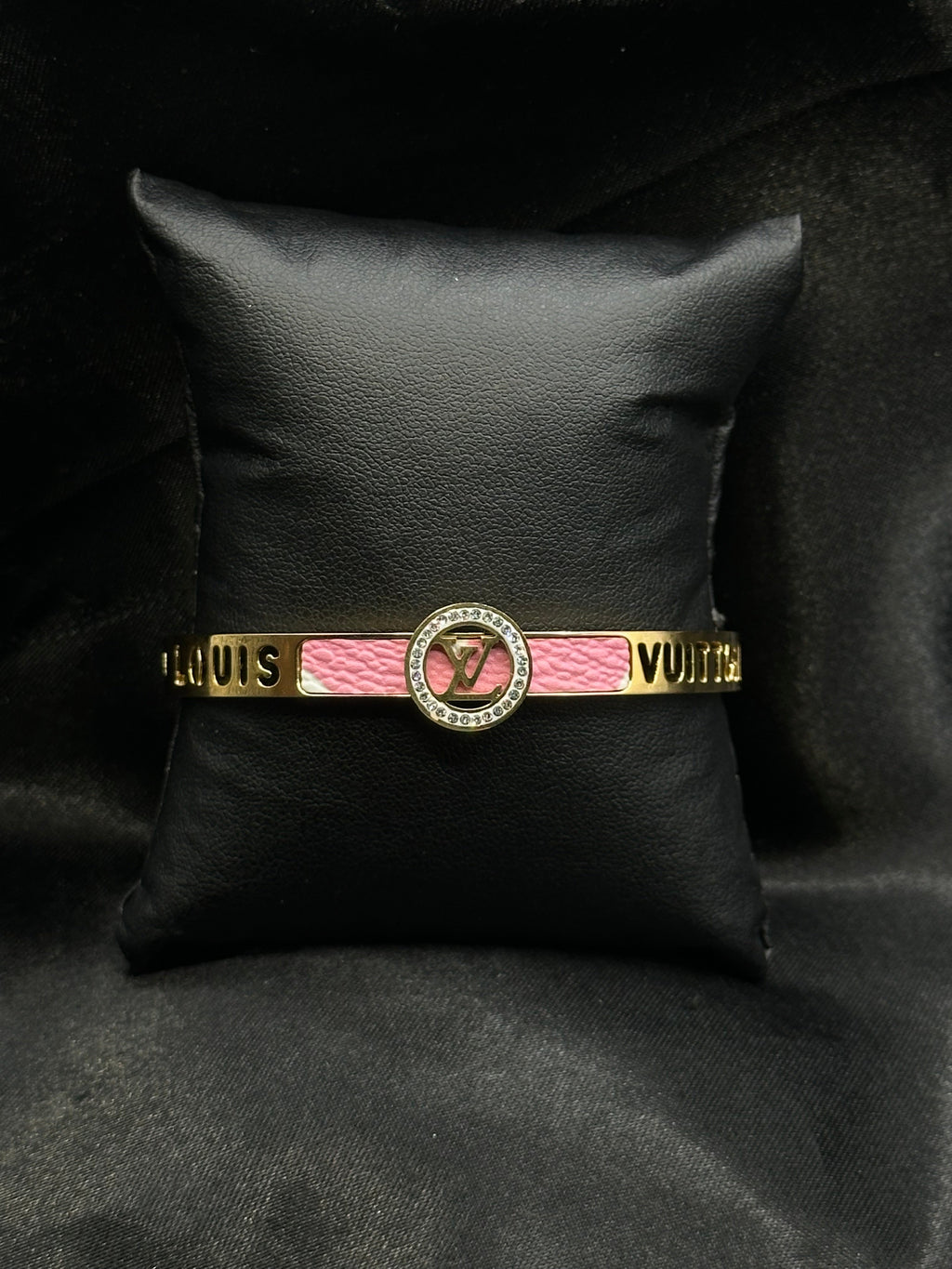 Pink Inspired Bangle Bracelet