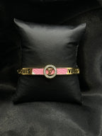 Pink Inspired Bangle Bracelet