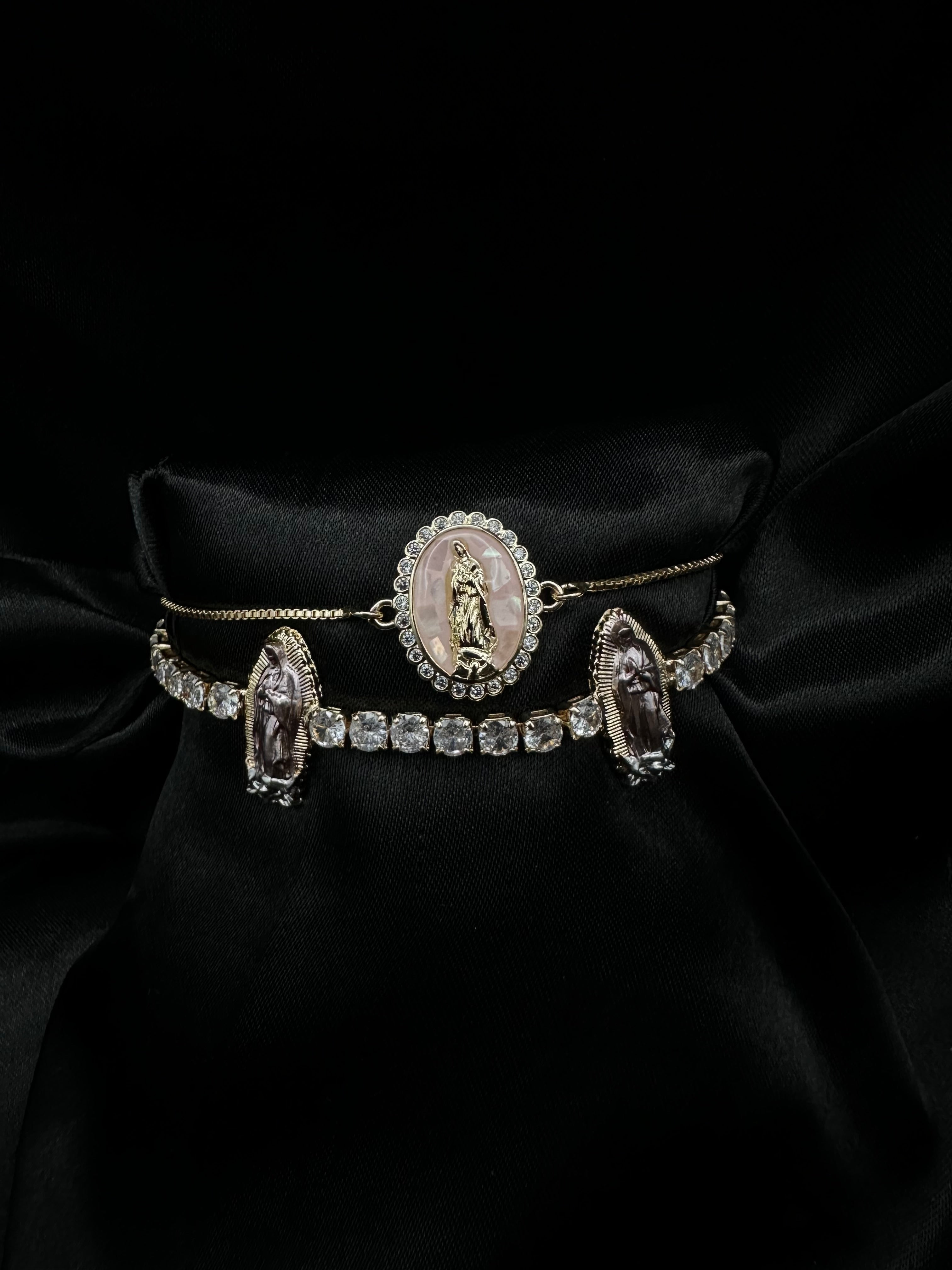 Pink Virgin Mary Double Set