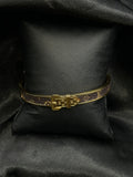 Lv Belt Inspired Bangle Bracelet