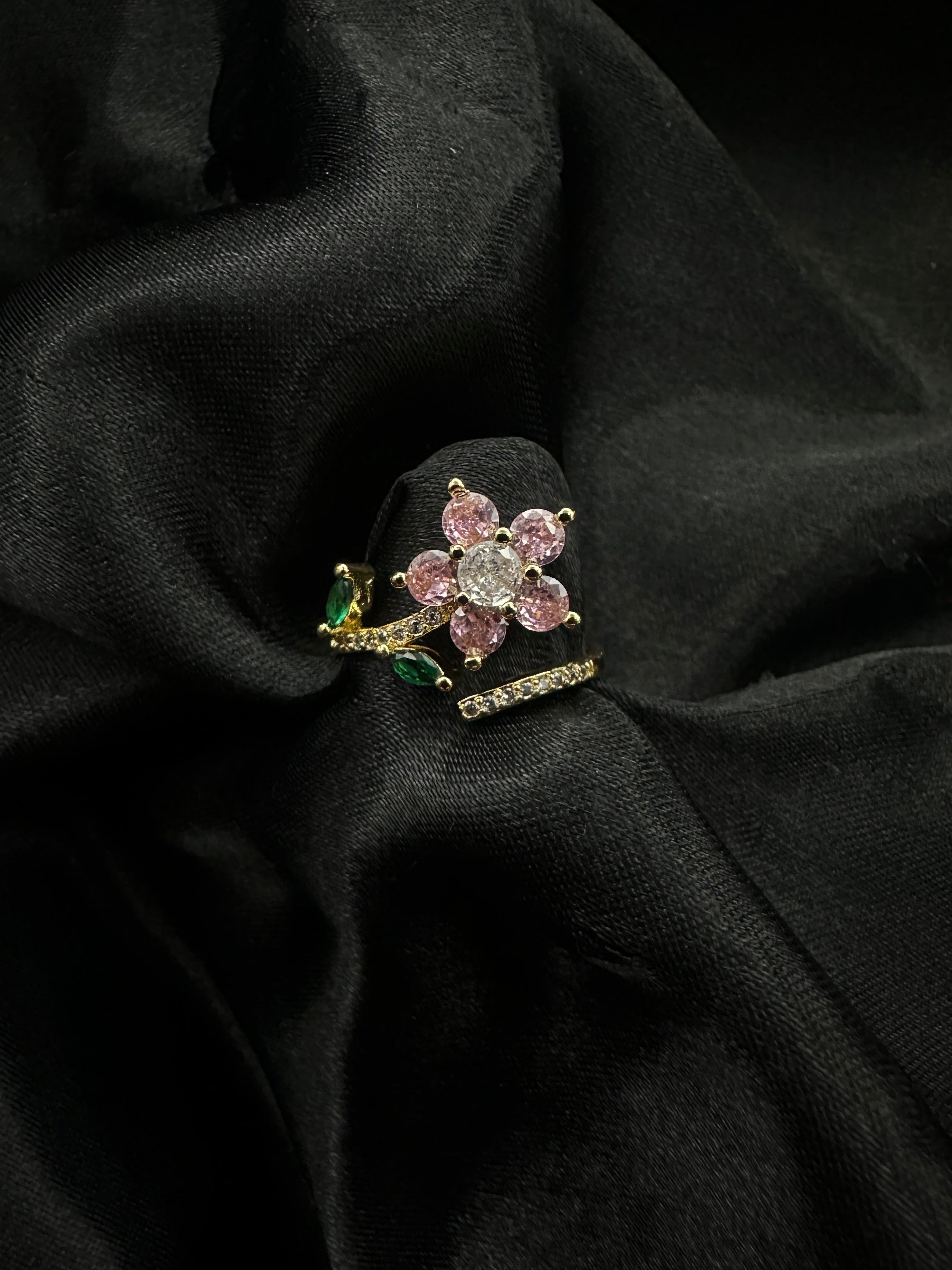 Pink Flower Ring