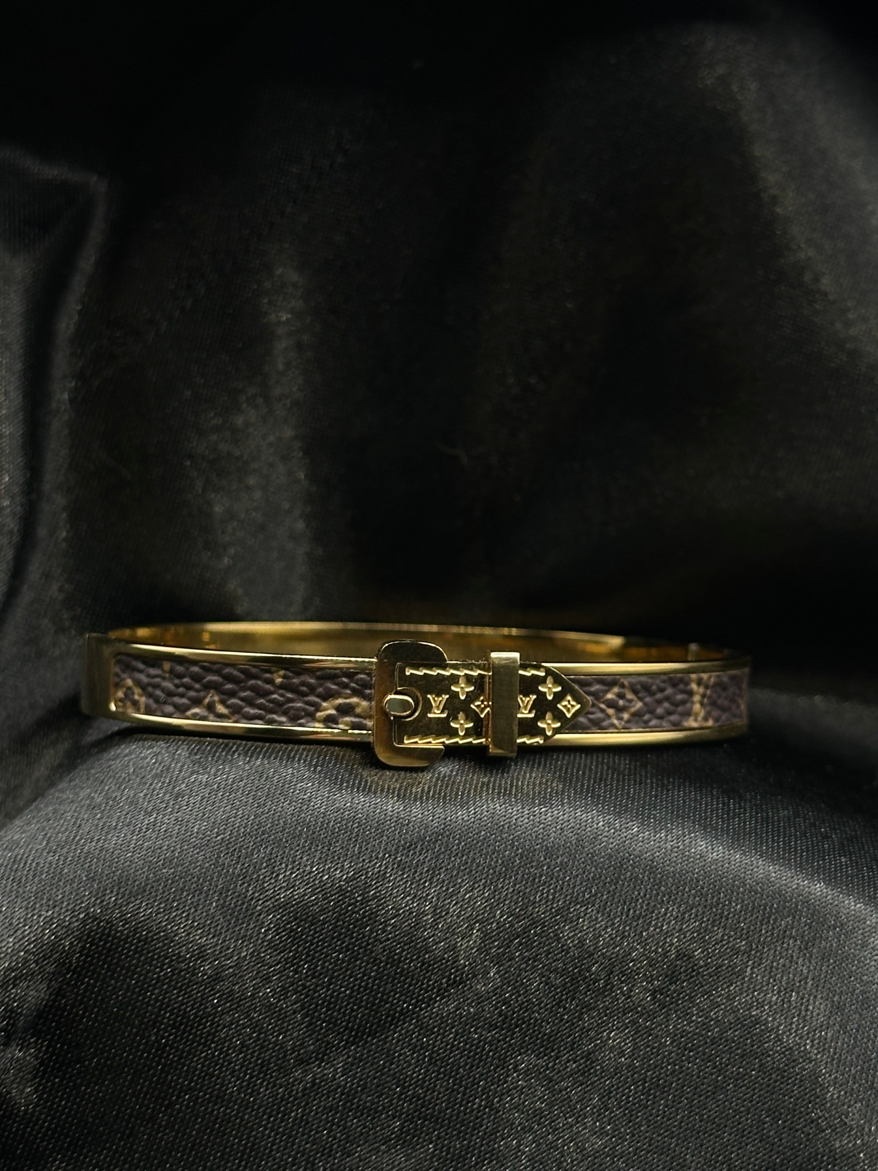 Lv Belt Inspired Bangle Bracelet