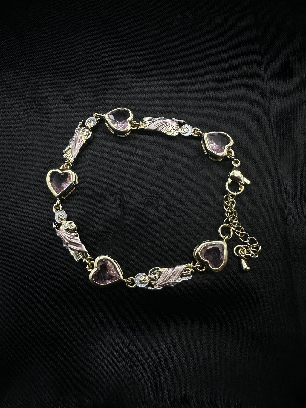 Pink Heart San Judas Set