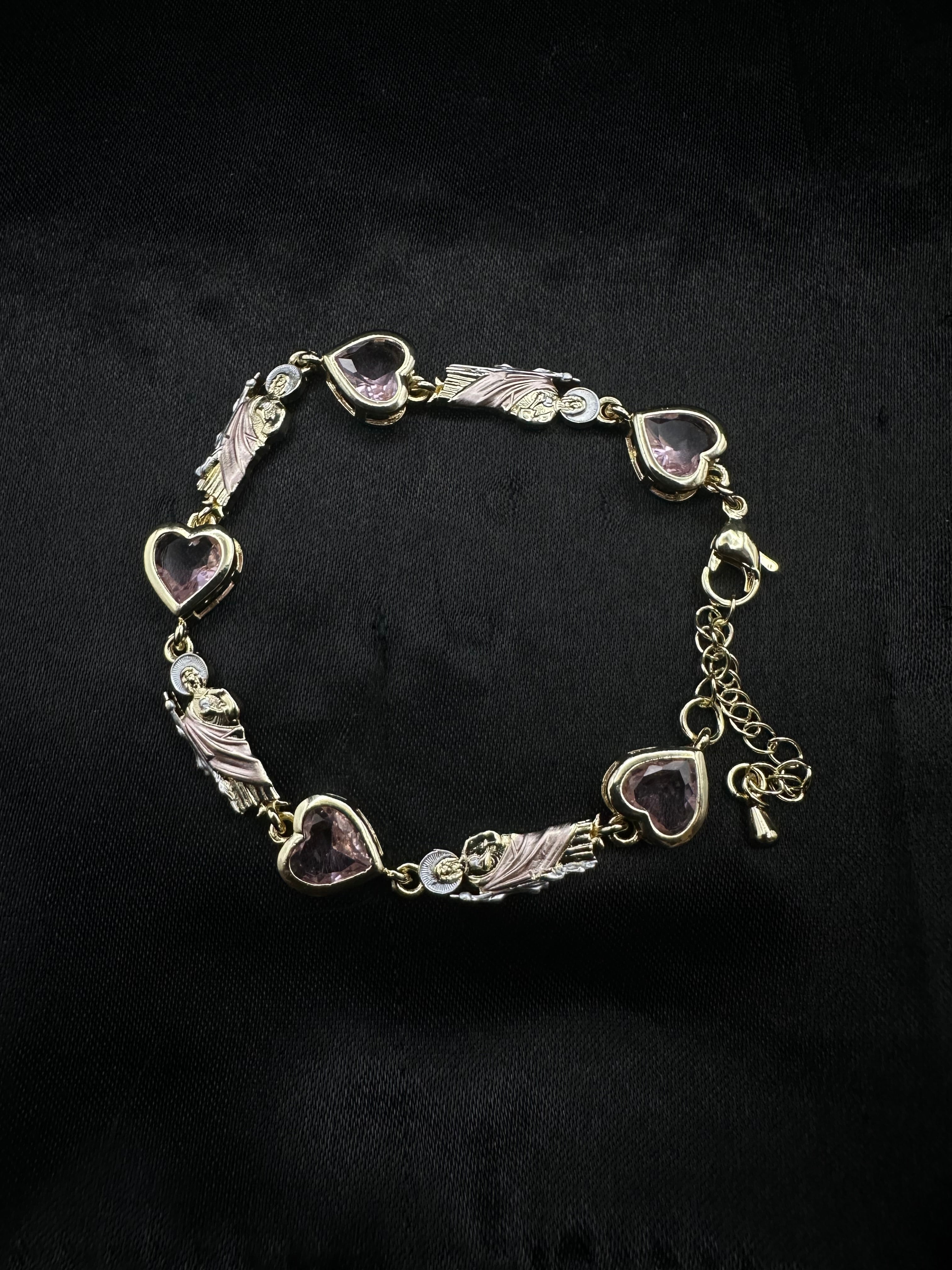 Pink Heart San Judas Set