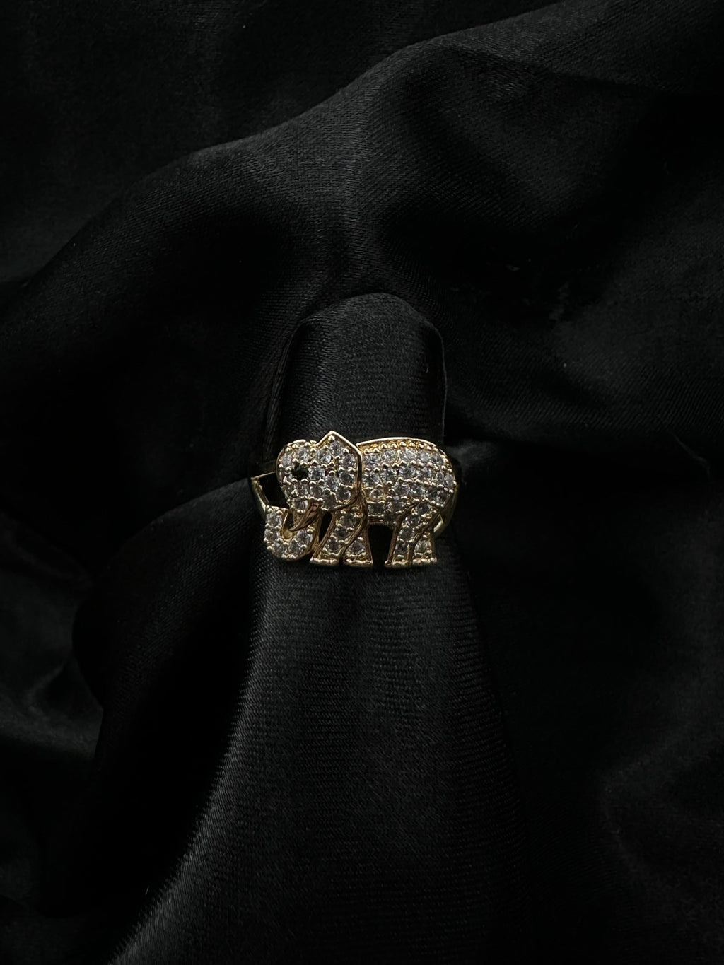 Diamond Elephant Ring