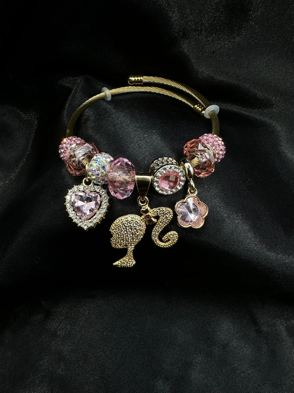 Pink Doll Bangle Bracelet