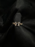 Black Diamond Butterfly Ring