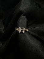 Black Diamond Butterfly Ring