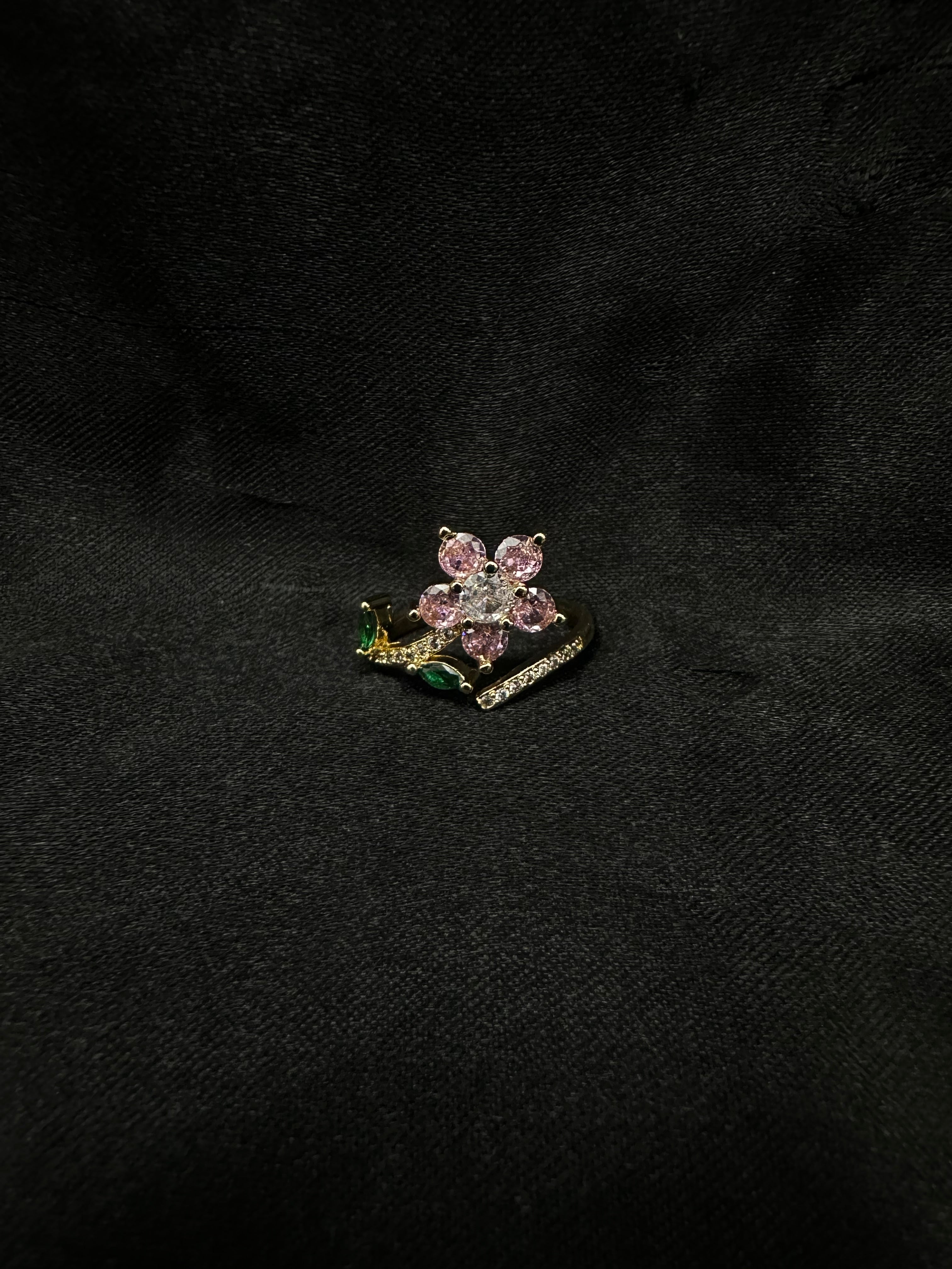 Pink Flower Ring
