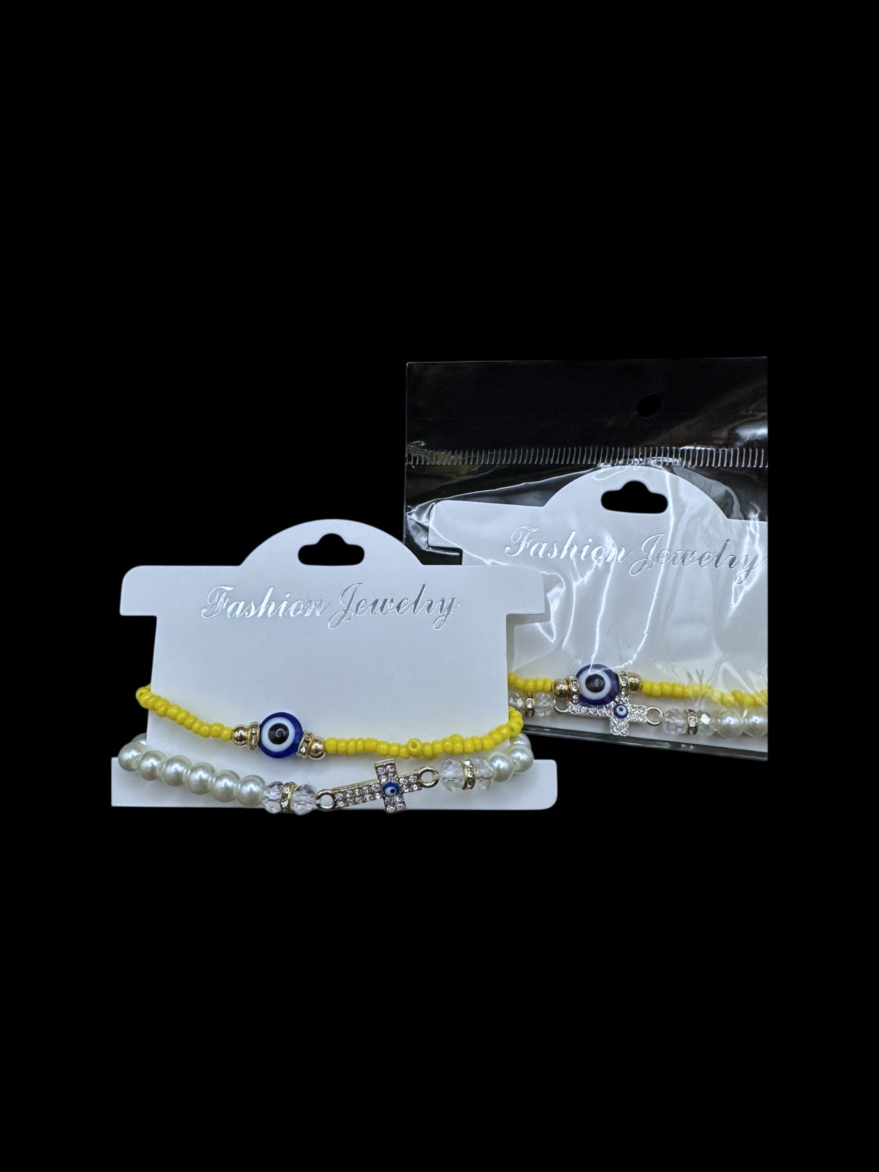 Evil eye/Cross Bracelet