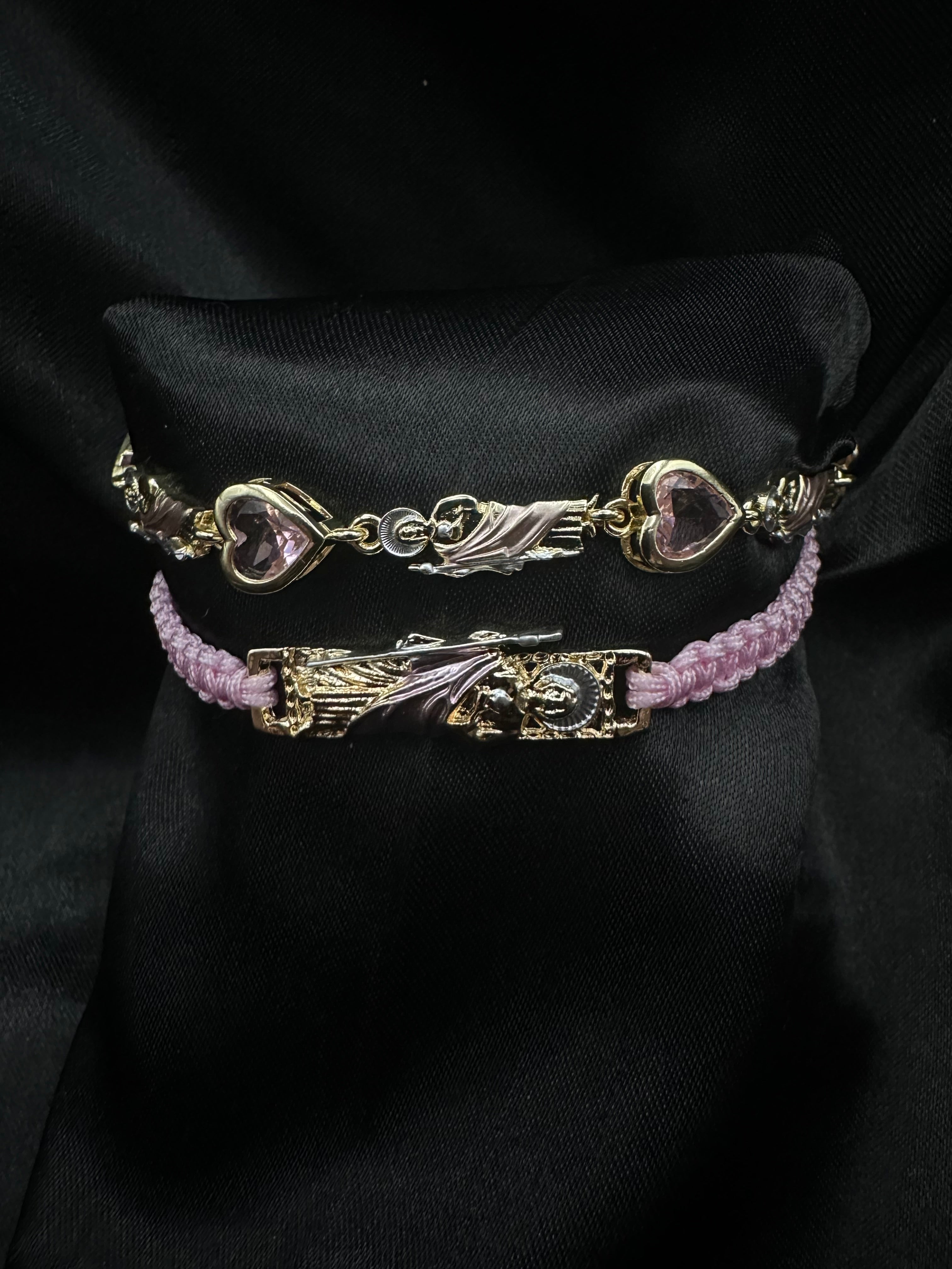 Pink Heart San Judas Set