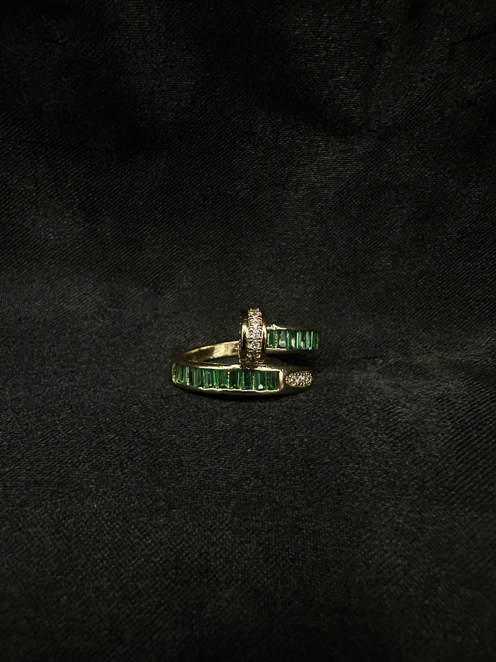 Green Nail Ring