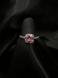 Pink Square Diamond Ring