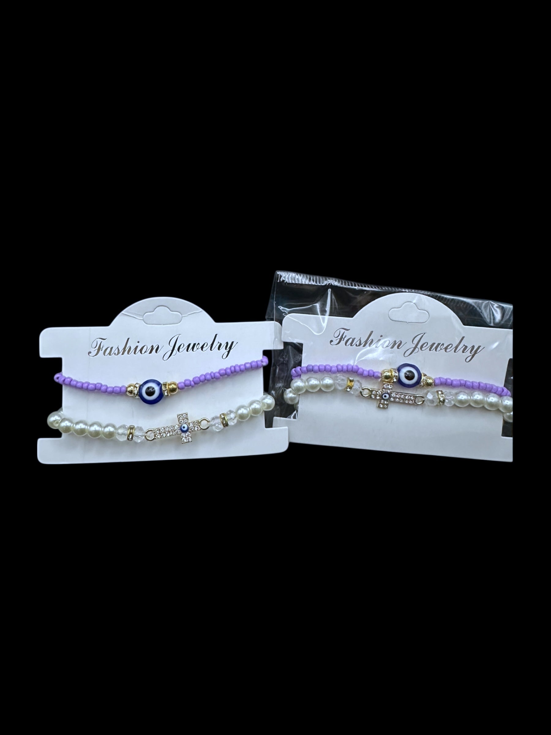 Evil eye/Cross Bracelet